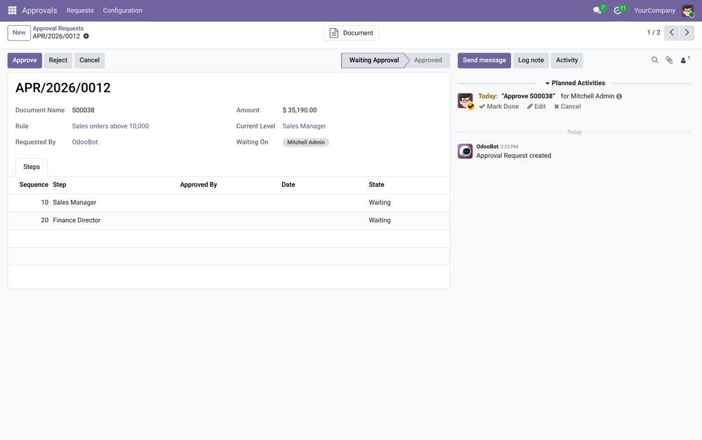 Approval Workflow screenshot 1