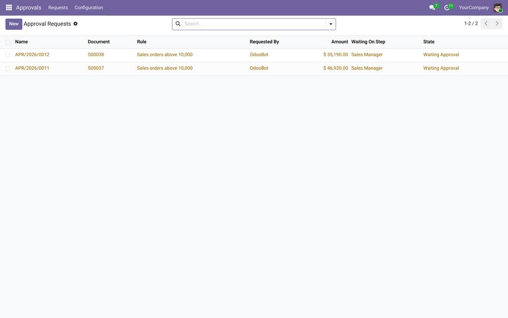 Approval Workflow screenshot 2