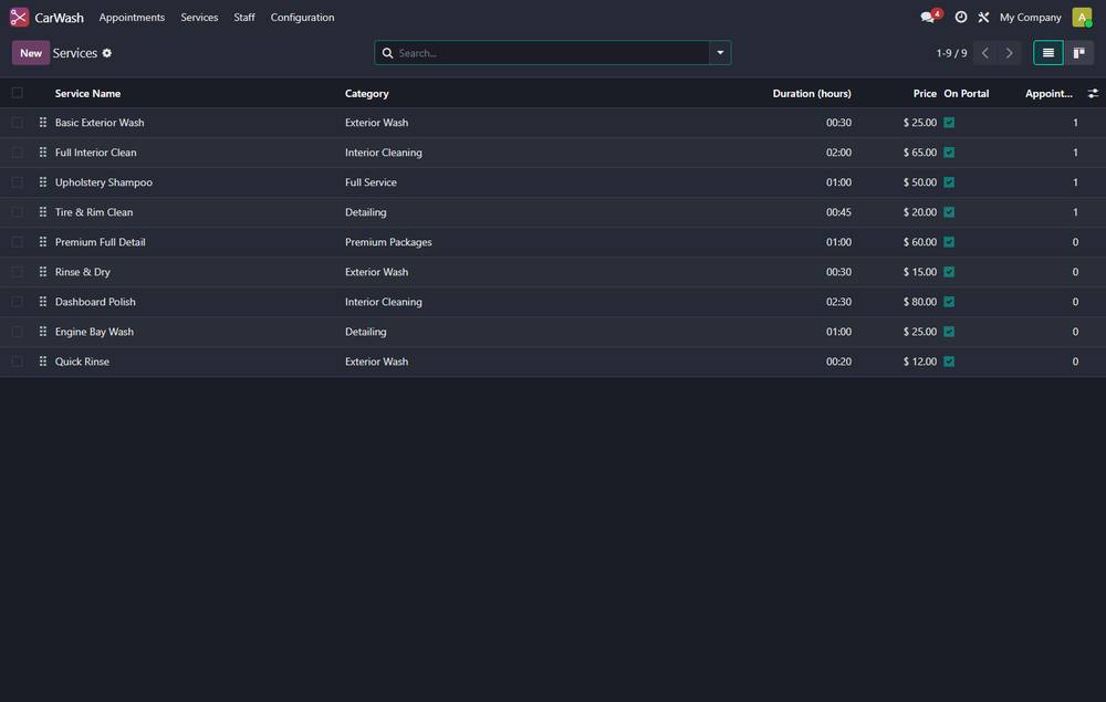 WT Car Wash Management screenshot 2