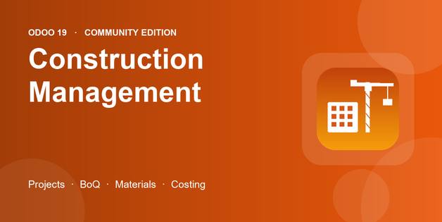 Construction & Material Management in Odoo