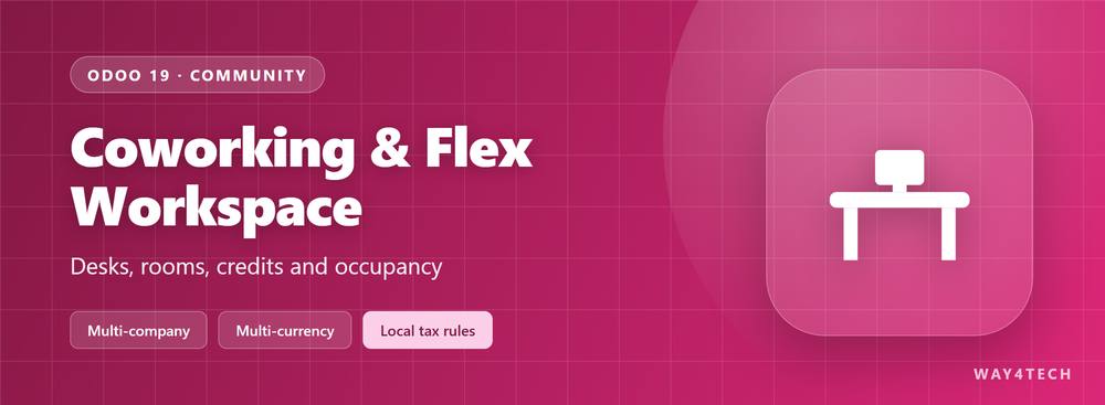 Coworking & Flexible Workspace Management in Odoo