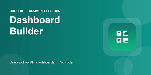 Dashboard Builder - Drag & Drop KPI Dashboards in Odoo