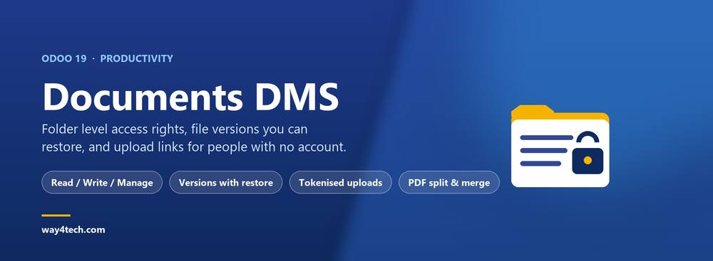 Documents DMS with Folder Permissions and Versioning in Odoo