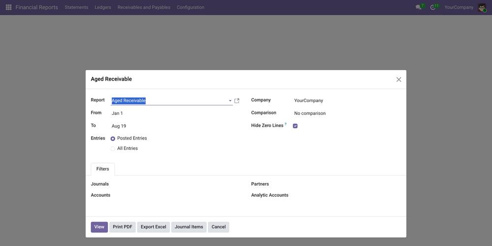 Dynamic Financial Reports screenshot 1