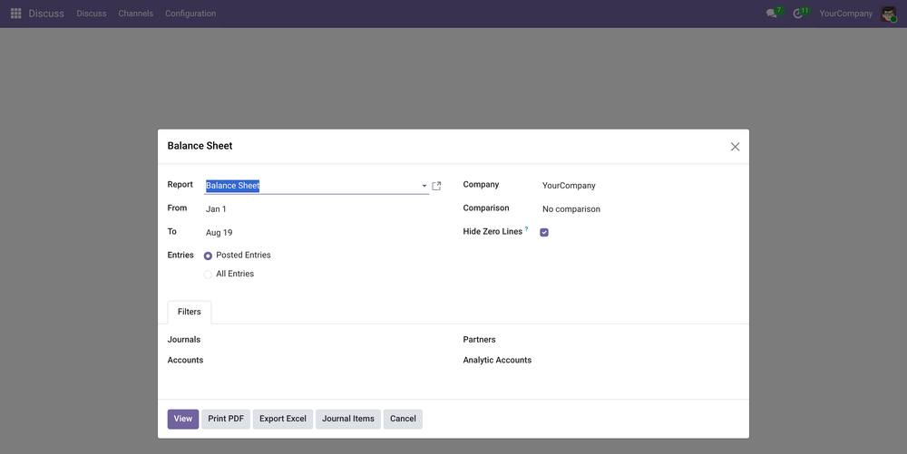 Dynamic Financial Reports screenshot 2