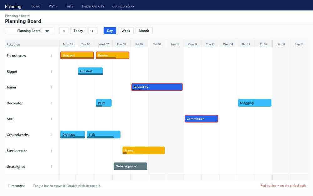 Gantt View for Odoo 19 Community screenshot 1