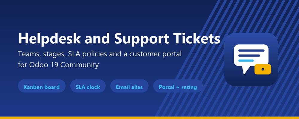 Helpdesk and Support Tickets in Odoo