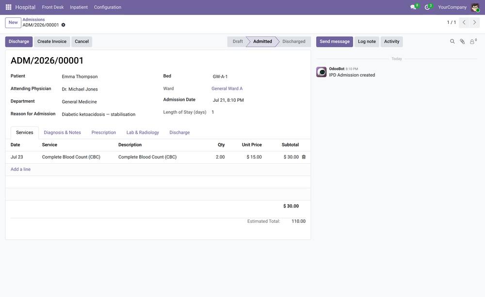 Hospital Management screenshot 1