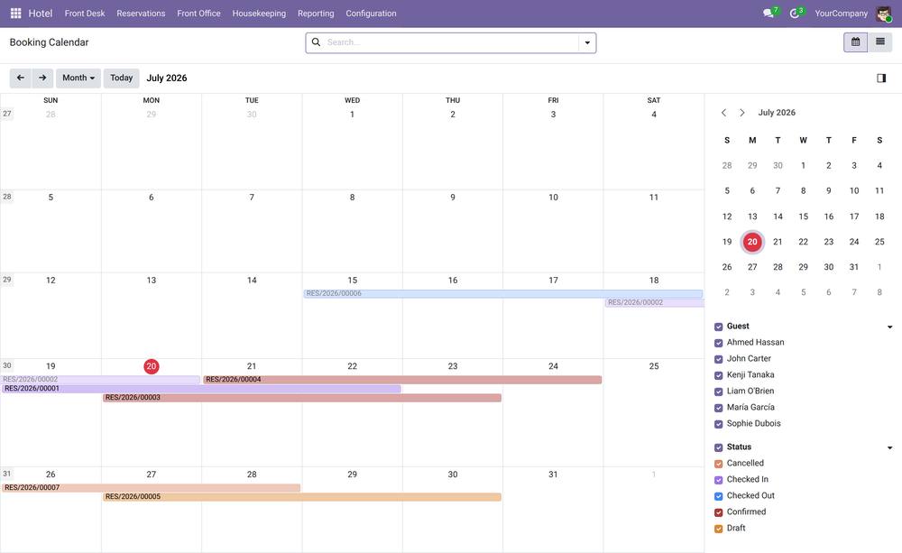 Hotel Management screenshot 1
