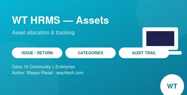 WT HRMS Assets in Odoo
