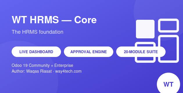 WT HRMS Core in Odoo