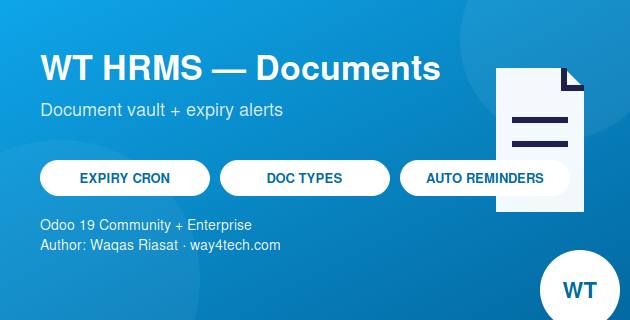 WT HRMS Documents in Odoo