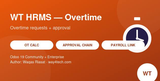 WT HRMS Overtime in Odoo