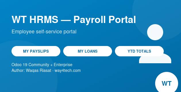 WT HRMS Payroll - Employee Portal in Odoo