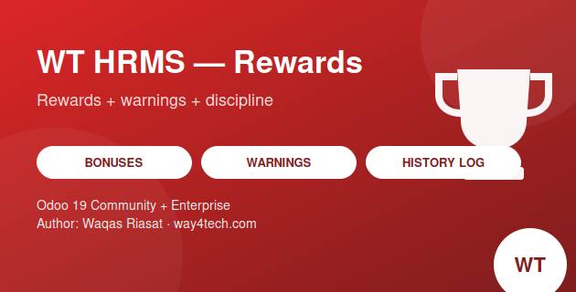WT HRMS Rewards & Disciplinary in Odoo