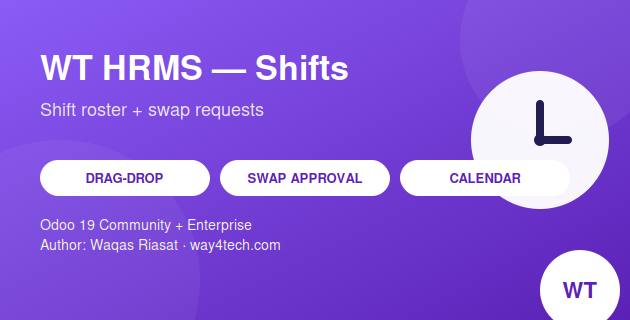 WT HRMS Shifts in Odoo