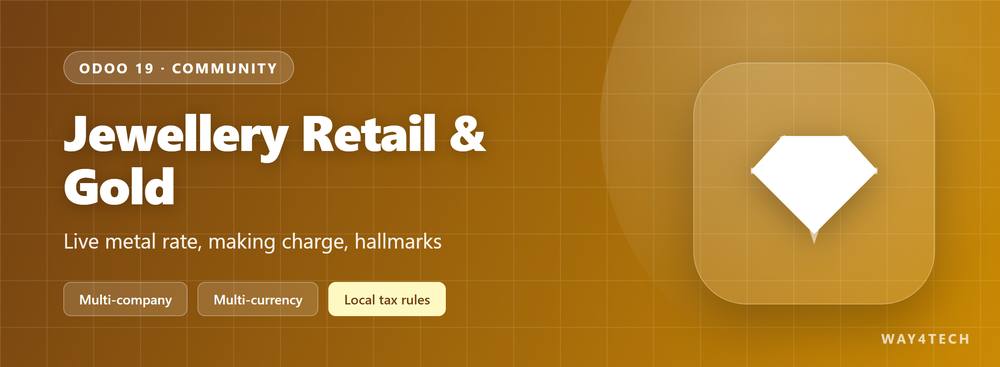 Jewellery Retail & Gold Management in Odoo