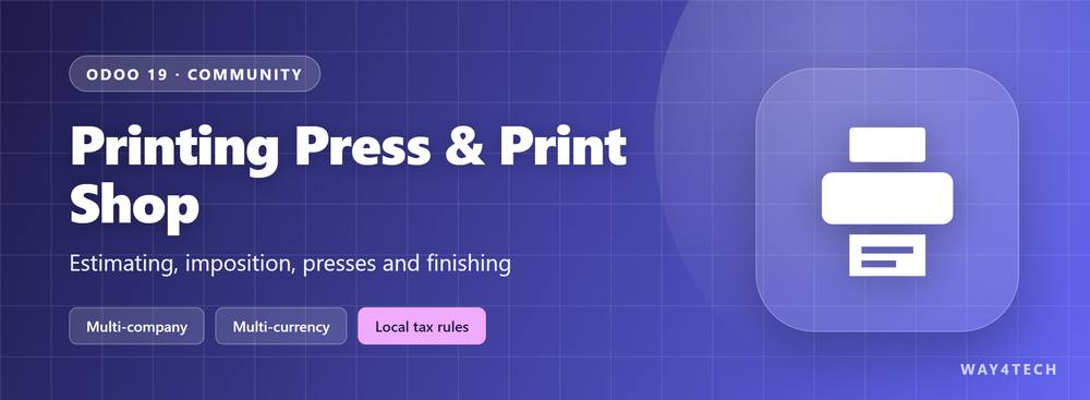 Printing Press & Print Shop Management in Odoo
