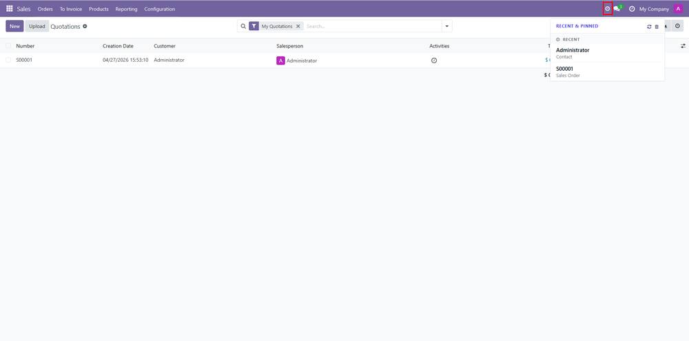 Recently Viewed Records + Pinned Favorites screenshot 1