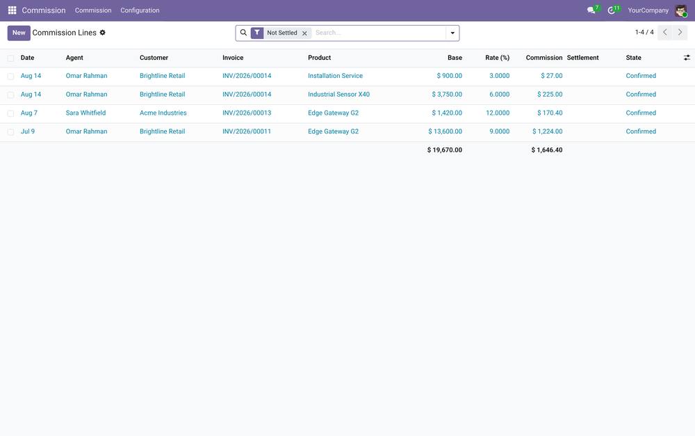 Sales Commission screenshot 1
