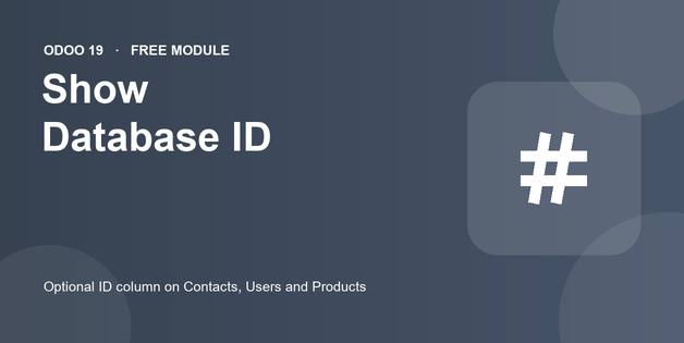 Show Database ID in Odoo