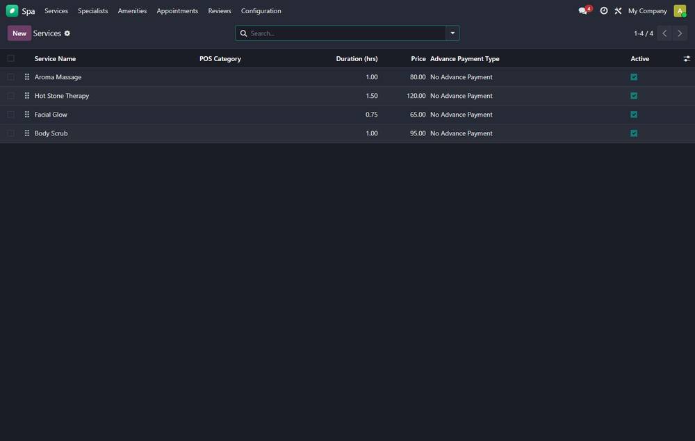 WT Spa & Salon POS Management screenshot 1