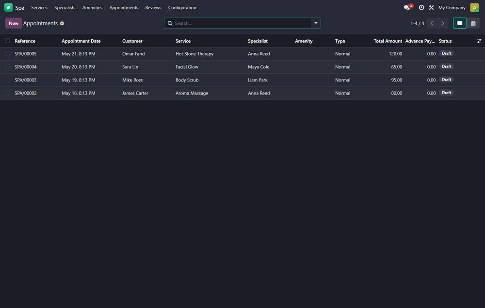 WT Spa & Salon POS Management screenshot 2