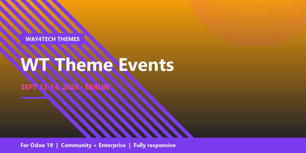 WT Theme Events in Odoo