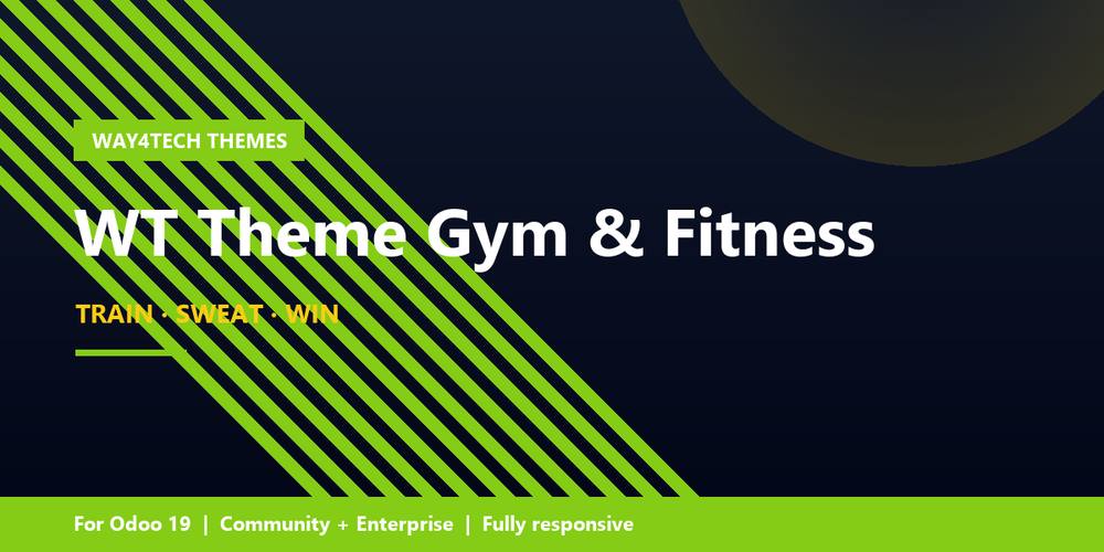 WT Theme Gym & Fitness in Odoo