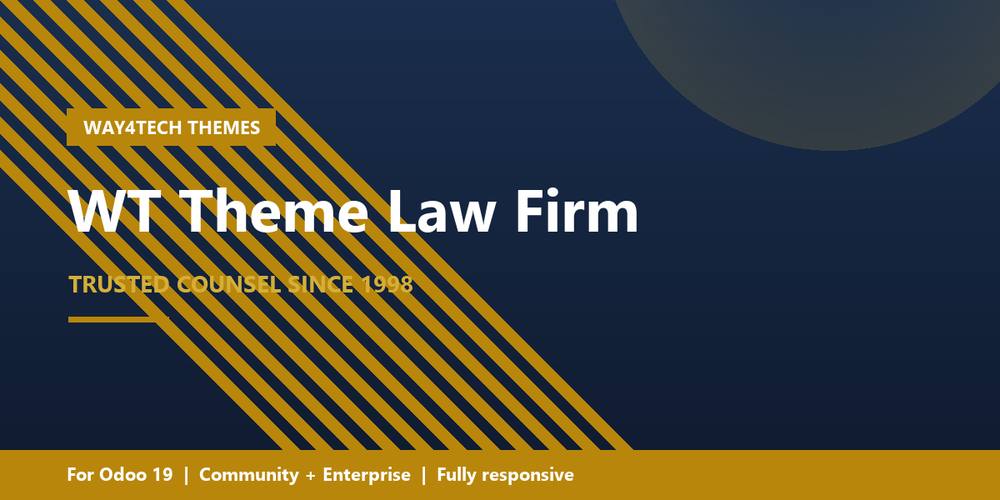 WT Theme Law Firm in Odoo