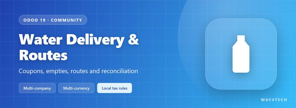 Bottled Water Delivery & Route Distribution in Odoo